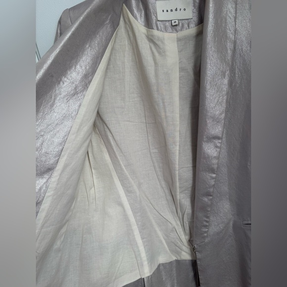 Sandro Paris metallic blazer - Picture 3 of 8